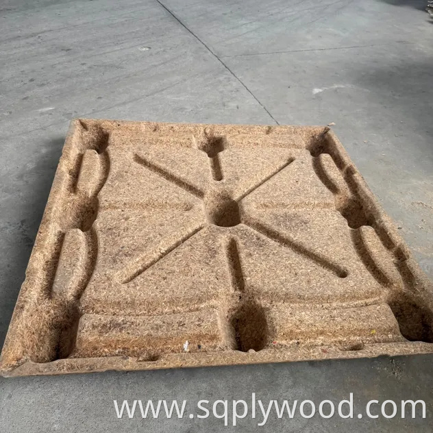 Versatile Compressed Wood Pallet Ideal for Forklift Use and Storage